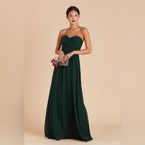 NWT Birdy Grey Grace Convertible Bridesmaid Dress - Chiffon Emerald